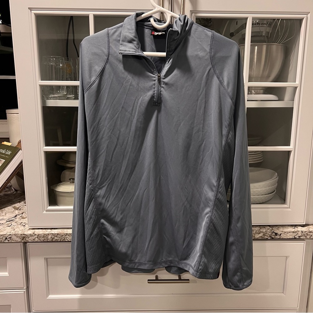 Alpine Design Gray Long Sleeve Quarter Zip‎